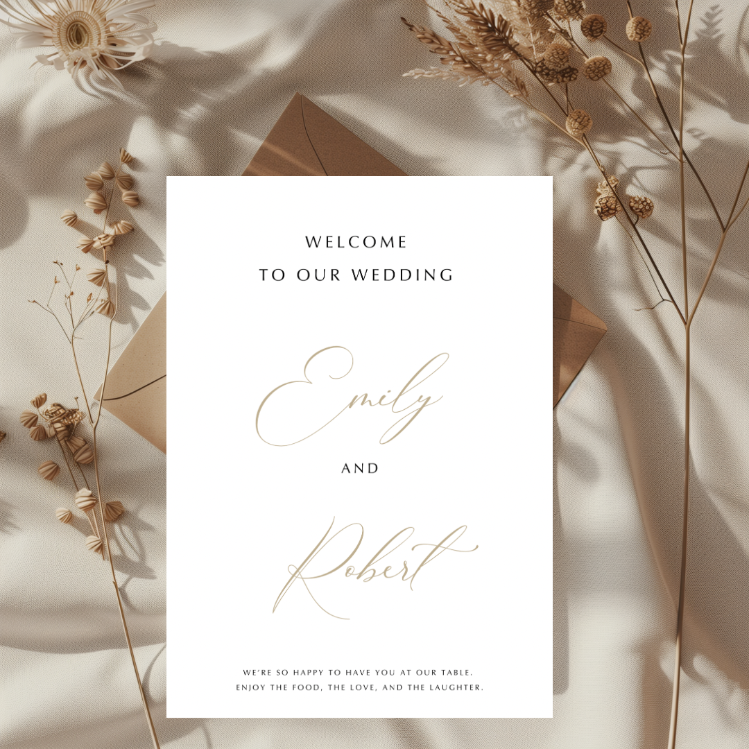 Kaart Bruiloft - Klassiek En Elegant - Creations and More