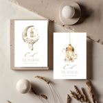 Kaart voor eid met kaarten eid mubarak (set van 12) ontwerp