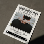 Wedding Daily Times gepersonaliseerde trouwkrant met eigen foto