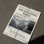 The Wedding Times gepersonaliseerde trouwkrant met eigen foto