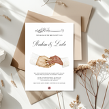 Kaart Bruiloft - Hand In Hand Met Henna - Creations and More