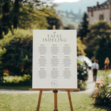 Bord met tafelindeling - Seating Chart - Elegant & Strak