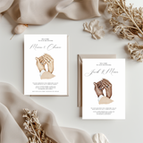 Kaart Bruiloft - Hand In Hand - Licht - Creations and More