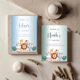 Kaart Verjaardag - Jungle dieren Groen