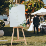 Welkomstbord Bruiloft - Groene Bloemen - Creations and More