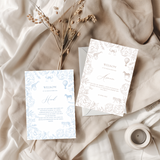 Tafelkaart voor babyshower met beige dieren ontwerp