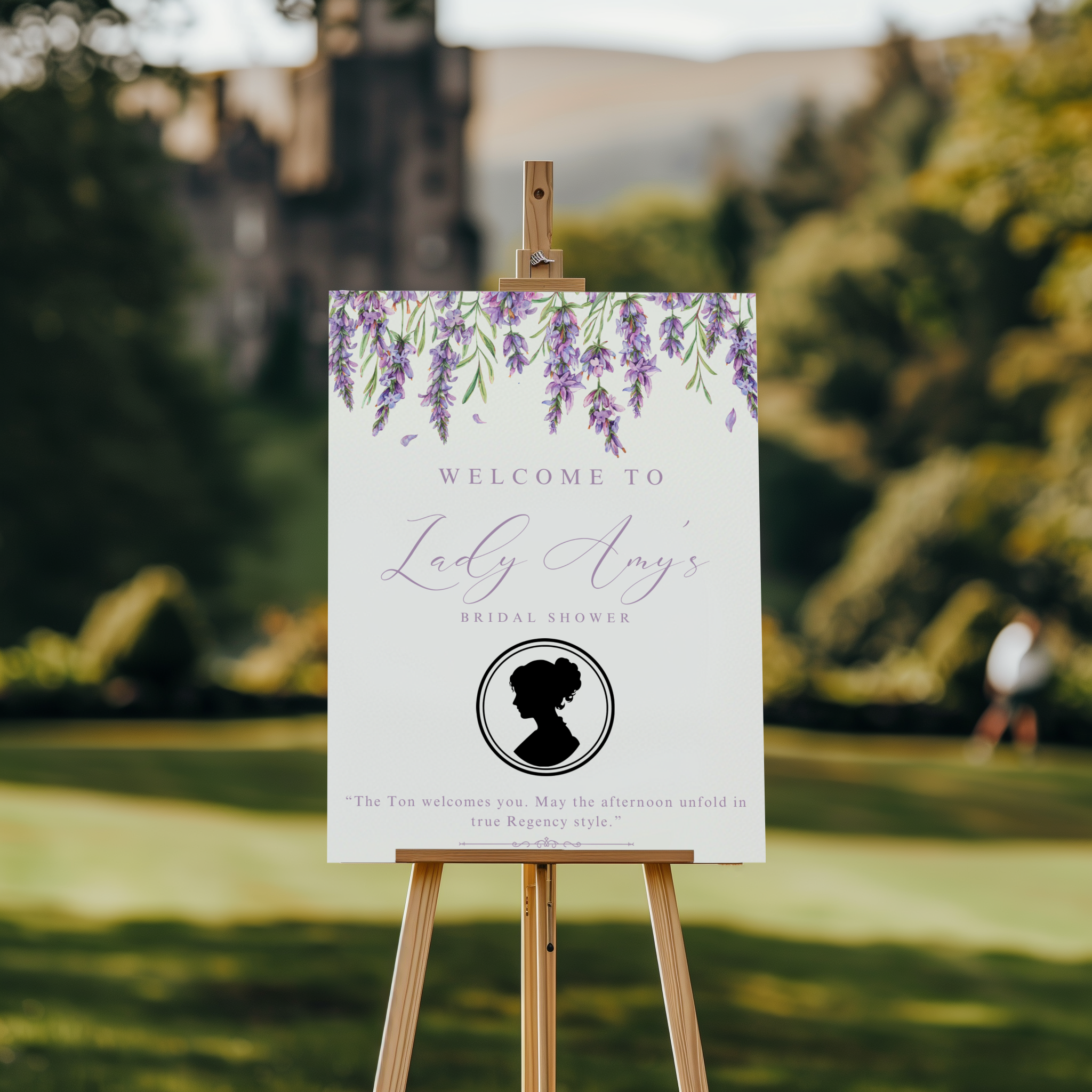 Welkomstbord Bridal Shower - Bridgerton - Creations and More