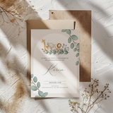 Uitnodiging Geboorte - Groene Jungledieren