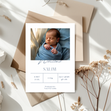 Geboortekaartje met foto