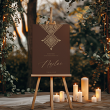 Welkomstbord Henna - Marokkaans Fessi Zwart