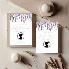 Tafelkaart voor bridal shower met bridgerton ontwerp - Creations and More