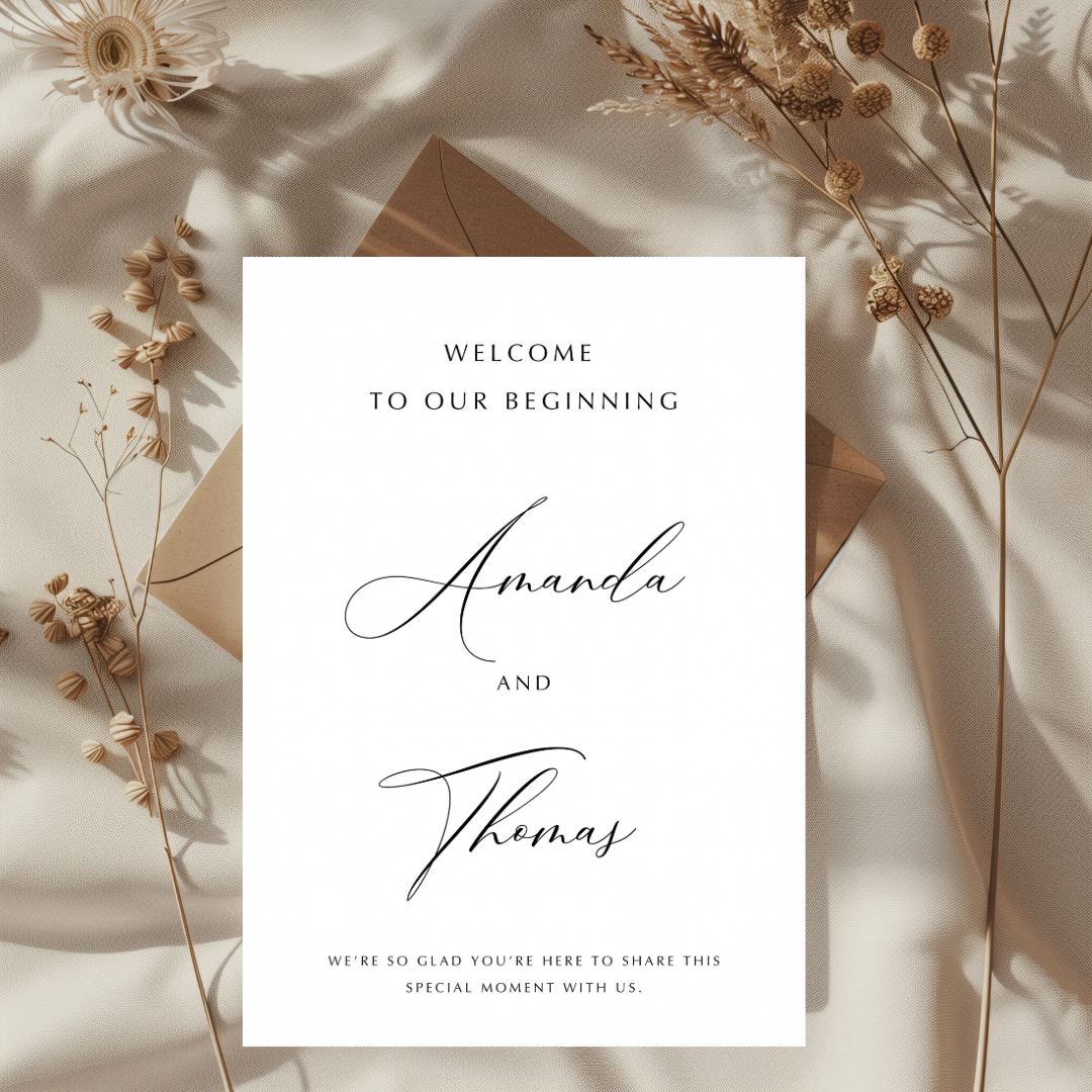 Kaart Bruiloft - Klassiek En Elegant - Creations and More