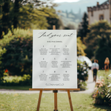 Bord met tafelindeling - Seating Chart - Chique