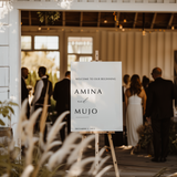 Welkomstbord Bruiloft - Strak en Elegant - Creations and More