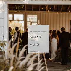 Welkomstbord Bruiloft - Strak en Elegant - Creations and More