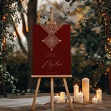 Welkomstbord Henna - Marokkaans Fessi Zwart