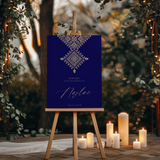 Welkomstbord Henna - Marokkaans Fessi Zwart