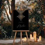 Welkomstbord Henna - Marokkaans Fessi Zwart