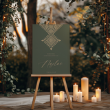 Welkomstbord Henna - Marokkaans Fessi Zwart