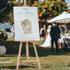 Welkomstbord voor bruiloft met licht ontwerp - Creations and More