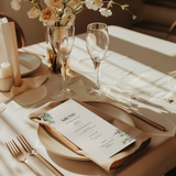 Menukaart – Groene Bladeren