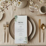 Menukaart – Groene Bladeren