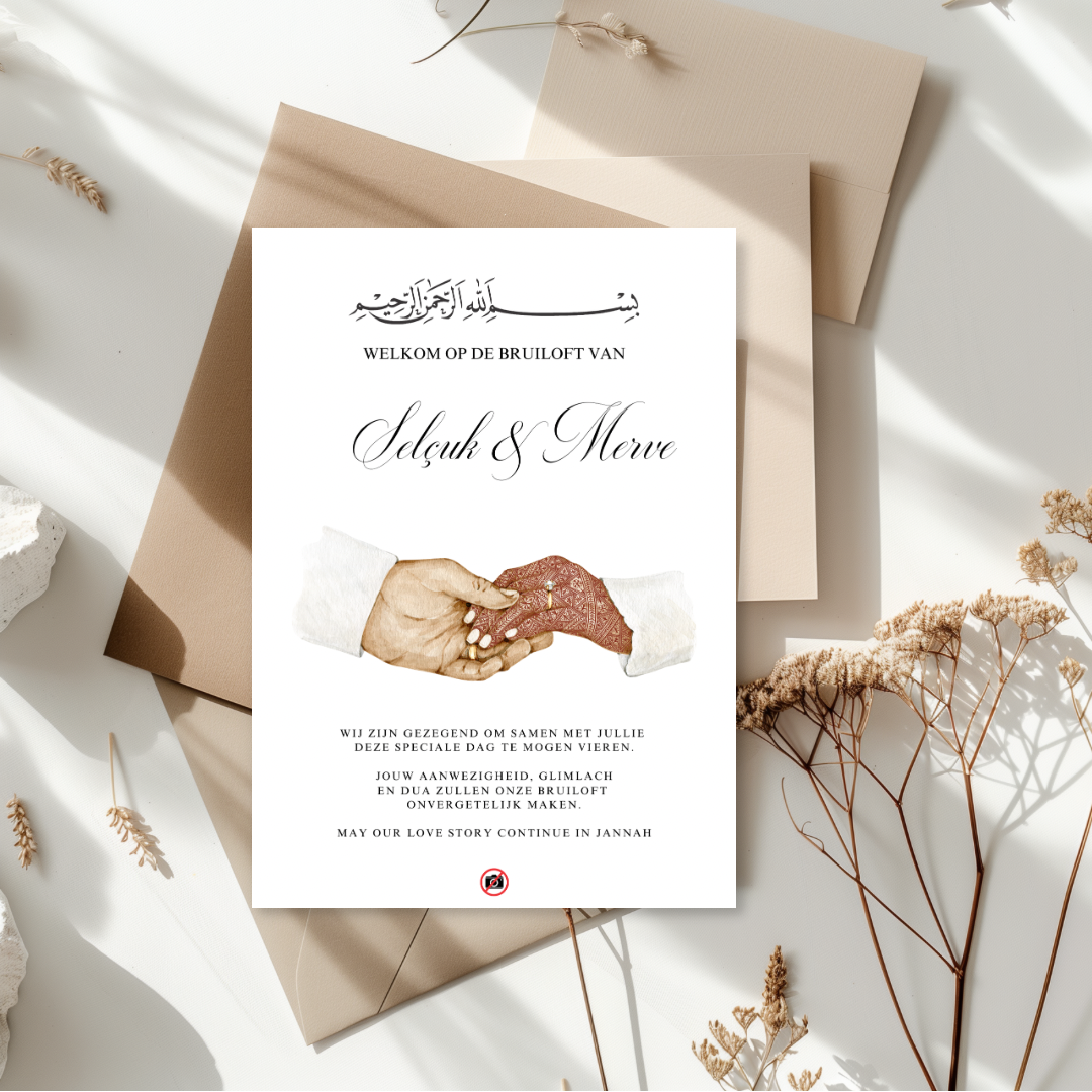 Tafelkaarten - Bruiloft – Royal Wedding Sign Tafelkaarten - Bruiloft – Royal Wedding Sign