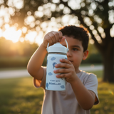 RVS drinkfles voor kinderen start with bismillah luchtballonnen lekvrij