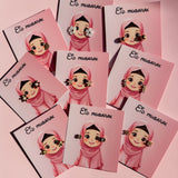 Eid cadeau voor meisjes oorbellen met meisje met hijab