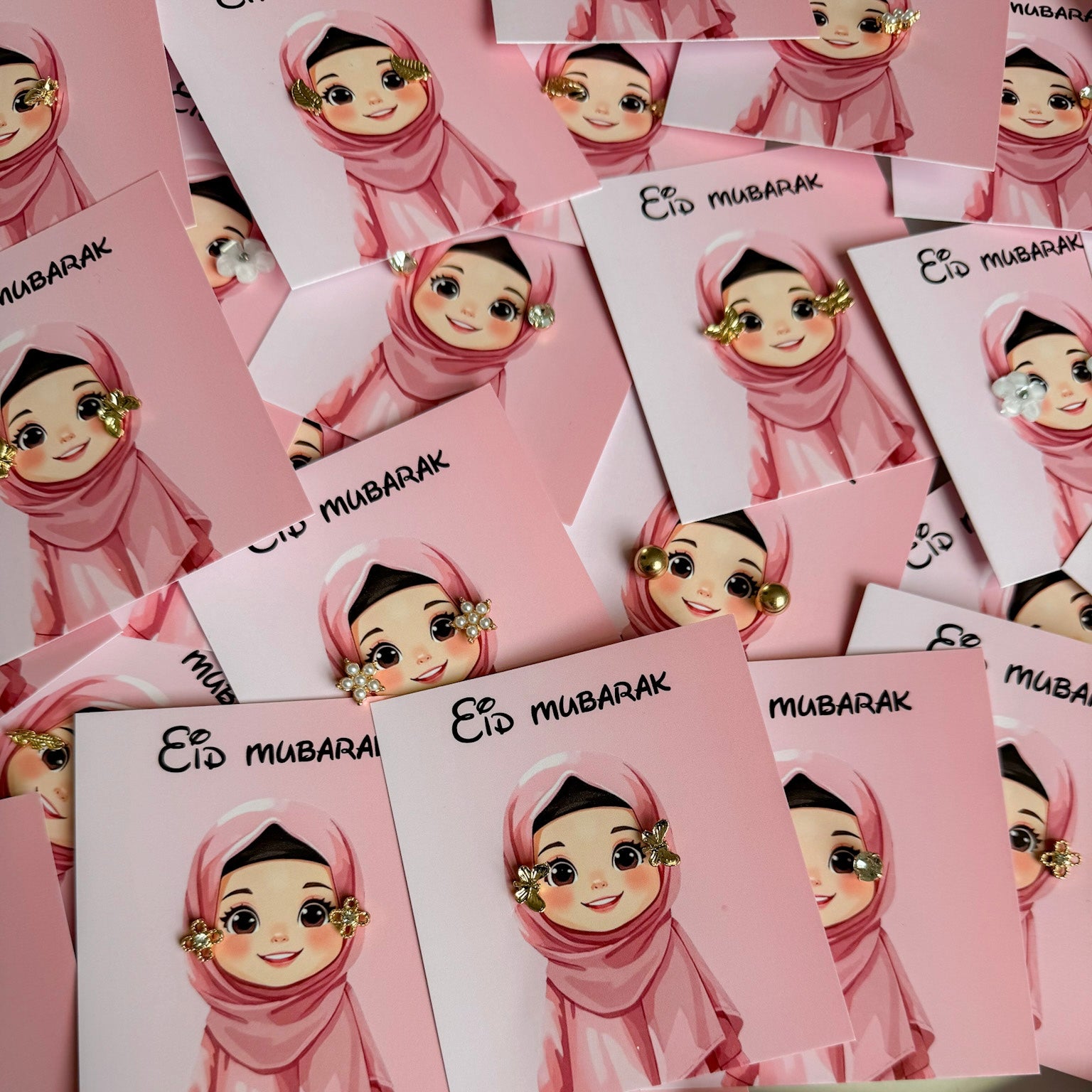 Oorbellen met eid mubarak geschikt als eid cadeau voor meisjes