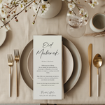 Eid tafelkaarten set van 12 din long formaat voor feestelijke Eid tafel