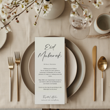 Eid tafelkaarten set van 12 din long formaat voor feestelijke Eid tafel