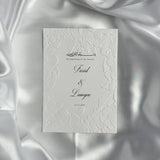Luxe embossed tafelkaart voor je bruiloft met Bismillah in kalligrafie - Creations and More