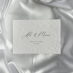 Luxe embossed tafelkaart voor je bruiloft, elegant en chique, productfoto 4 - Creations and More