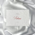 Luxe embossed tafelkaart voor henna / kına, klassiek met rode sierletters - Creations and More