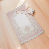 Luxe Gebedskleed met Bijpassend Tasje – Roze 
