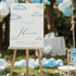 Welkomstbord babyshower wolken blauw - Creations and More