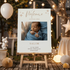 Welkomstbord geboorte Welcome Little One met eigen babyfoto - Creations and More