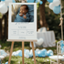Welkomstbord geboorte jongen met eigen babyfoto blauw - Creations and More