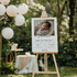 Welkomstbord geboorte met eigen babyfoto zwart wit - Creations and More